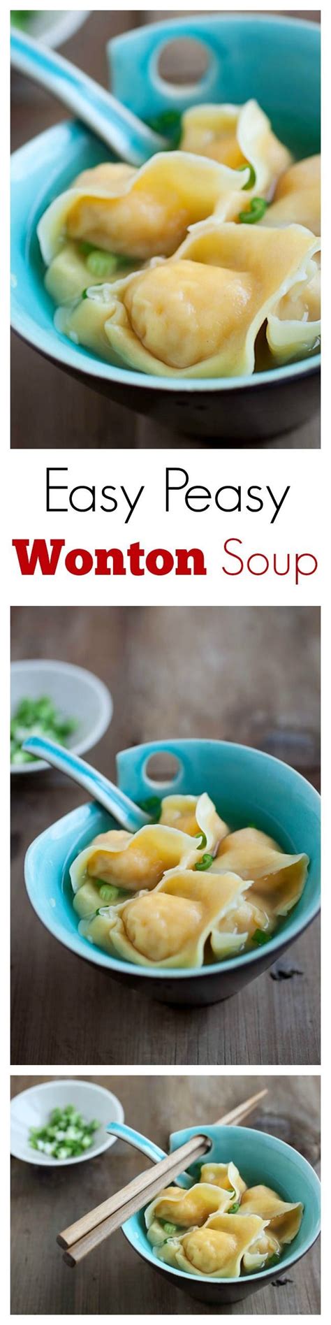 Mix pork, green onions, egg, and hot sauce for wontons together in a bowl; Wonton soup - learn how to make Chinese wonton soup with ...