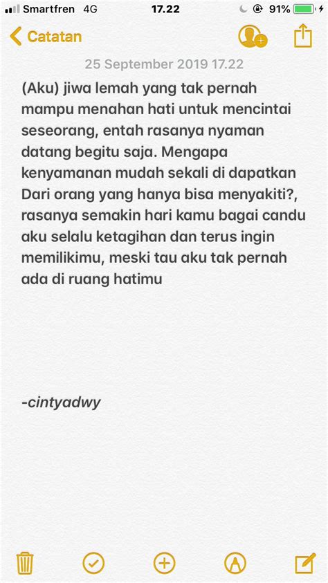 Cinta mengajariku melihat dengan cara memejam dan mengerti tanpa perlu penjelasan. Pin oleh cintyadwy di Katatya | Kutipan remaja, Kutipan ...