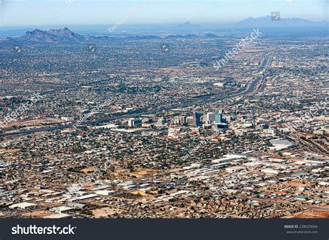 City Tucson Arizona Aerial View Looking Stock Photo 238923094