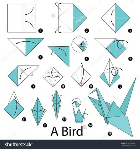 Awasome Crane Bird Origami Step By Step References