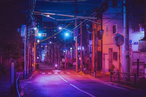 Tokyo street (night) by arsenixc {deviantart}. Japan Night Wallpapers - Wallpaper Cave