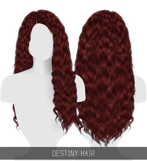 Simpliciaty Destiny Hair ~ Sims 4 Hairs Sims 4 Sims