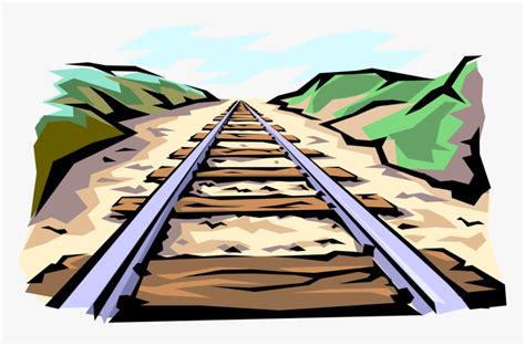 Train Tracks Royalty Free Vector Clip Art Illustration Railway Track