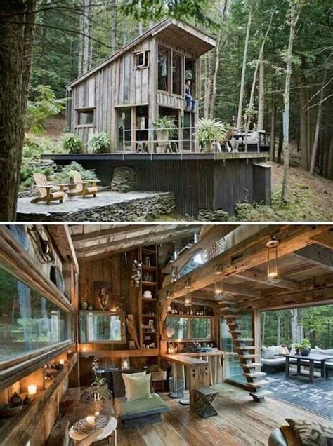 Rustically Awesome Small Cabin In The Woods Tiny House Pins
