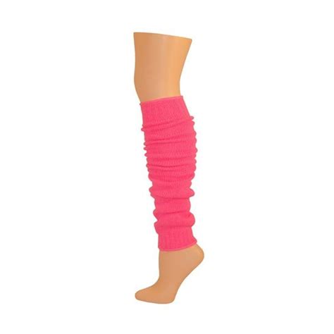Neon Pink Deluxe Leg Warmers