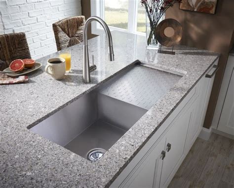 A simple one bowl kitchen sink is a classic design. Kitchen: Stylish And Elegance Kitchen Sink Design Ideas ...