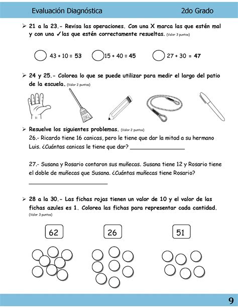 EvaluaciÓn DiagnÓstica 2do Gradopágina09 Imagenes Educativas