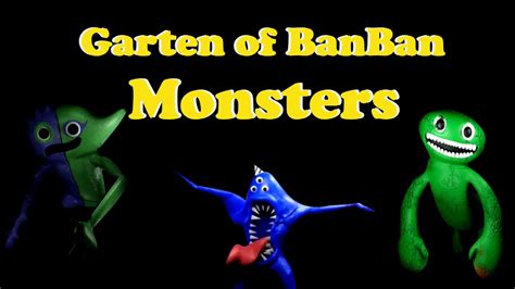 Garten Of Banban Monsters Youtube