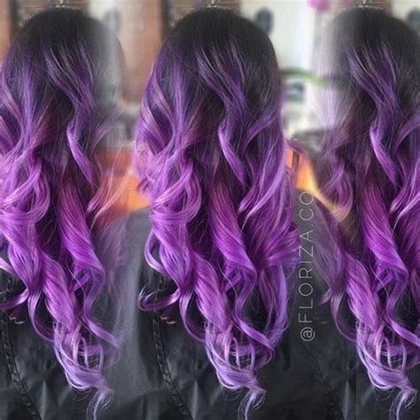 White and lavender hair clip. Purple Ombre Hair Ideas: Plum, Lilac, Lavender and Violet ...