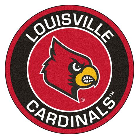 FanMats® 18615 - NCAA University of Louisville Round Nylon Area Rug