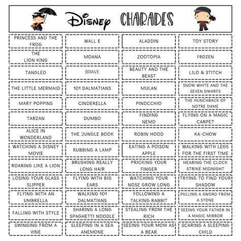 10 Best Printable Charades Movie Lists PDF For Free At Printablee