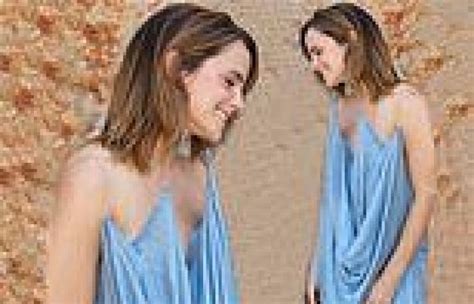 Emma Watson Leaves Fans Confused With Her Gravity Defying Dress