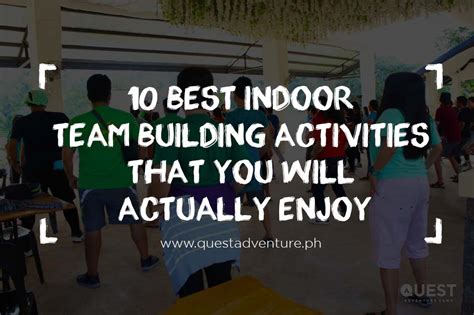 10 Best Indoor Team Building Activities That You Will Actually Enjoy