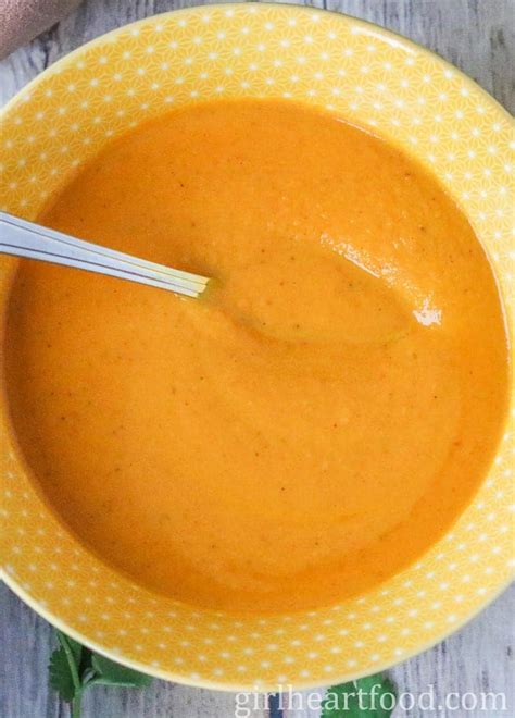 Curried Carrot Soup With Coconut Milk Girl Heart Food