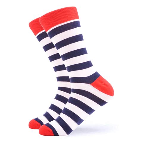 Black Red Striped Socks Striped Socks Bright Stripes Patterned Socks
