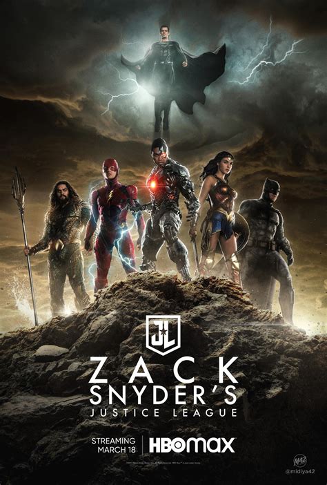 Zack Snyders Justice League 2021 Poster By Midiya42 On Deviantart