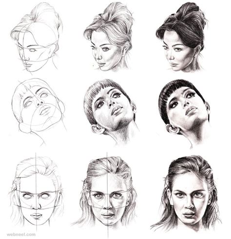 How To Draw A Face 25 Step By Step Drawings And Video