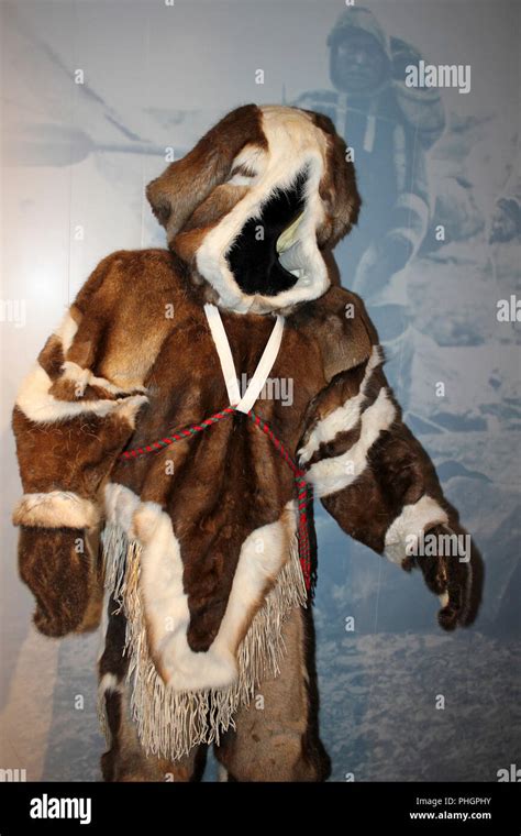 Inuit Fur Coat Stock Photo Alamy