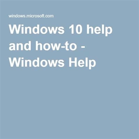 Windows 10 Help And How To Windows Help Windows 10 Tips And Tricks