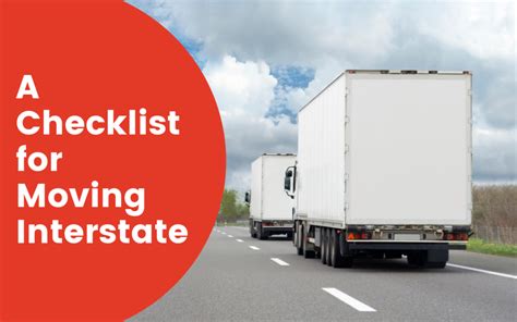 10 Moving Interstate Checklist And Tips