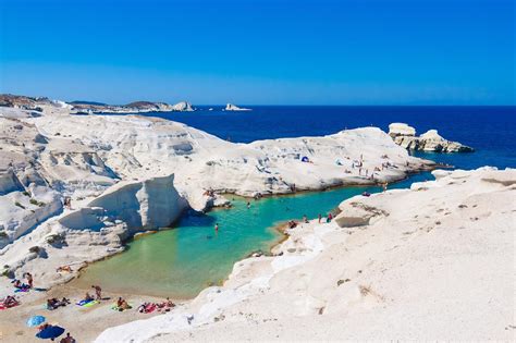Mar 18, 2021 · the best beaches on milos are sarakiniko (crazy landscape that looks like the moon with a tiny pebbly beach inside; 25 Greek Beaches That Will Give You Extreme Wanderlust