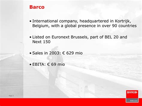 Ppt Barco Company Overview Powerpoint Presentation Free Download