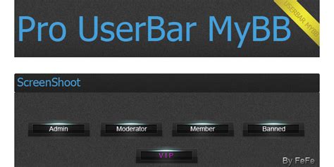Mybb Mods 138x40 ★ Pro Userbar Rank