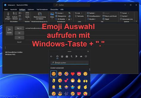 Smileys Im Outlook Windows Faq