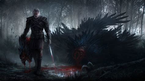 The Witcher The Witcher 3 Wild Hunt Geralt Of Rivia Artwork