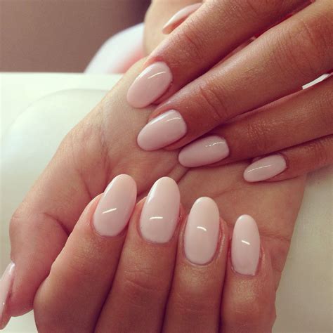 Classy Nude Pink Nails Milky Nails Round Nails Pink Oval Nails Matte