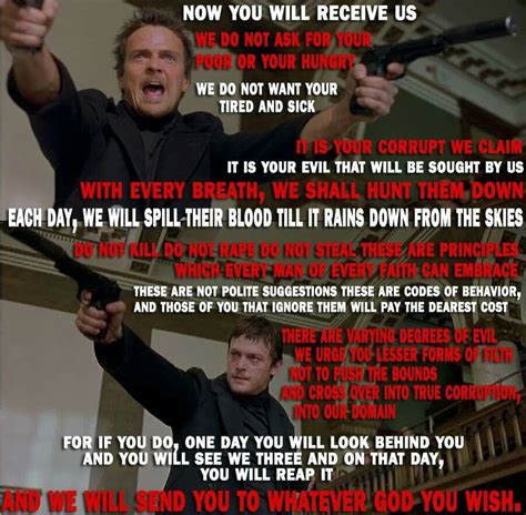 √ Billy Connolly Boondock Saints Quotes