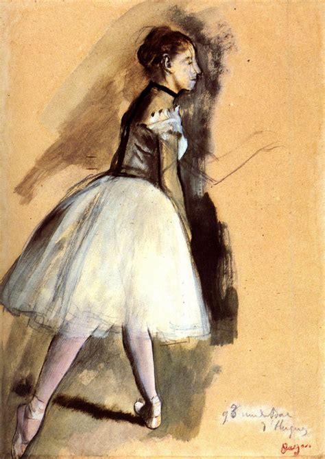 Degas Edgar Dancer In A Ballet Position Fine Art Print Poster Sizes A4