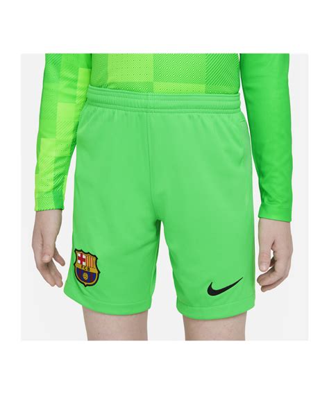 Nike Fc Barcelona Gk Shorts 20212022 Kids Green