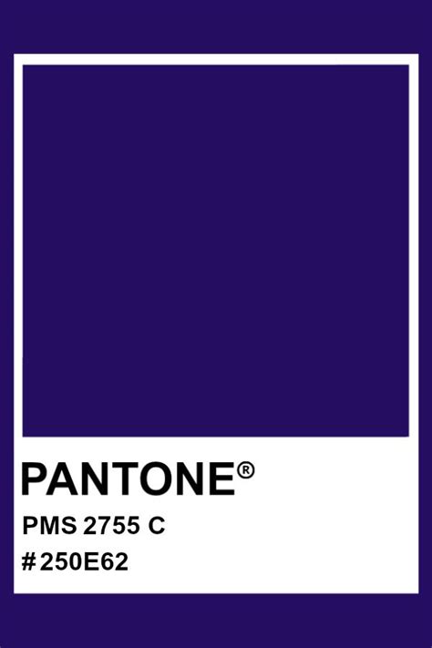 Pantone 2755 C Pantone Color Pms Hex Pantone Color Chart Pantone