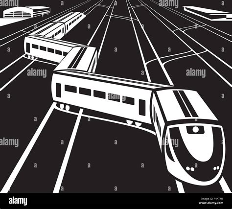 High Speed Train Stock Vector Images Alamy