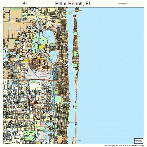 Palm Beach Florida Street Map 1254025