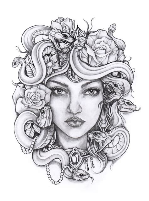 Pin By Pamela On Designs Stencils Templates Ideas Medusa Tattoo