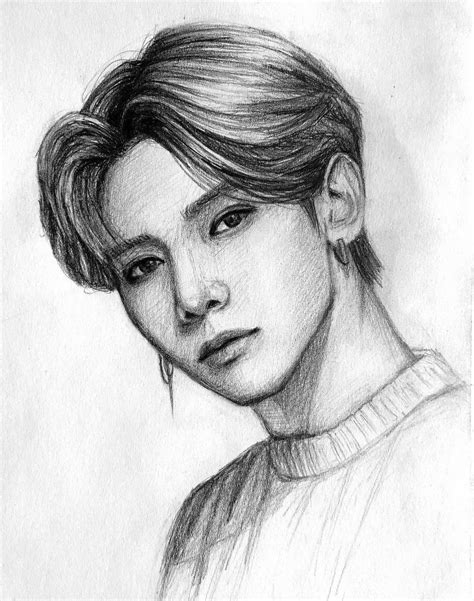 Pin By Λυδια Γιαννα On Sketches In 2021 Kpop Drawings Ateez Art Ateez Drawings