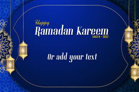 Template Ramadan Kareem And Greeting Ramadan Postermywall