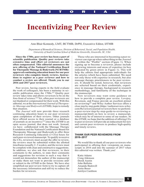(PDF) Incentivizing Peer Review