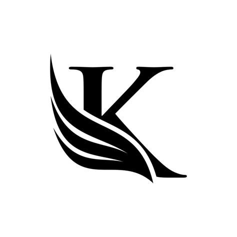 Initial Letter K Logo And Wings Symbol Wings Design Element Initial