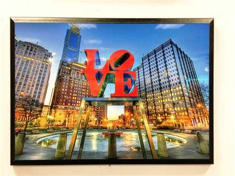 Philadelphia Love Park Plaque Custom Creations