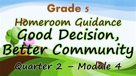 Homeroom Guidance Grade 5 Quarter 2 Module 4 English Good