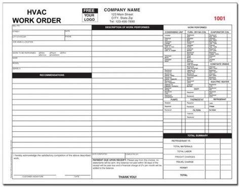 Browse Our Example Of Air Conditioning Repair Invoice Template