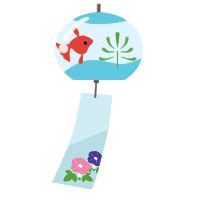 Holder of edogawa intangible cultural heritage. 風鈴のイラスト（1） - フリーイラスト・無料素材のイラスター ...