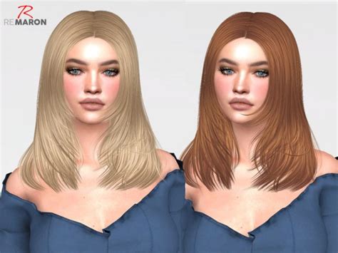 The Sims Resource Azure Hair Retextured By Remaron Sims 4 Hairs Vrogue