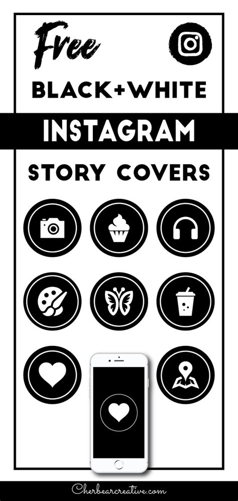 Confira mais de 100 capas prontas para destaques do instagram stories highlights e deixe seu perfil organizado e harmonioso gratuitas para download. Free Black & White Instagram Story Highlight Covers ...