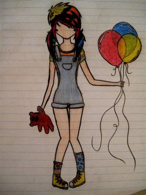 Cute Emo Drawing By Emo 1995 D3070jf By Xxemoneckoxx On