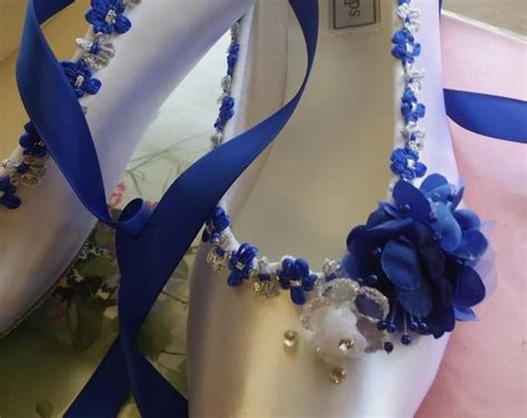 Wedding Bouquet Royal Blue White Picasso Calla Lily Bridal Etsy