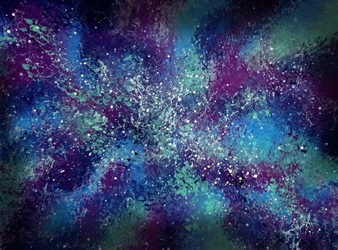How To Sponge Paint A Galaxy With Acrylic Paint Sponge Painting